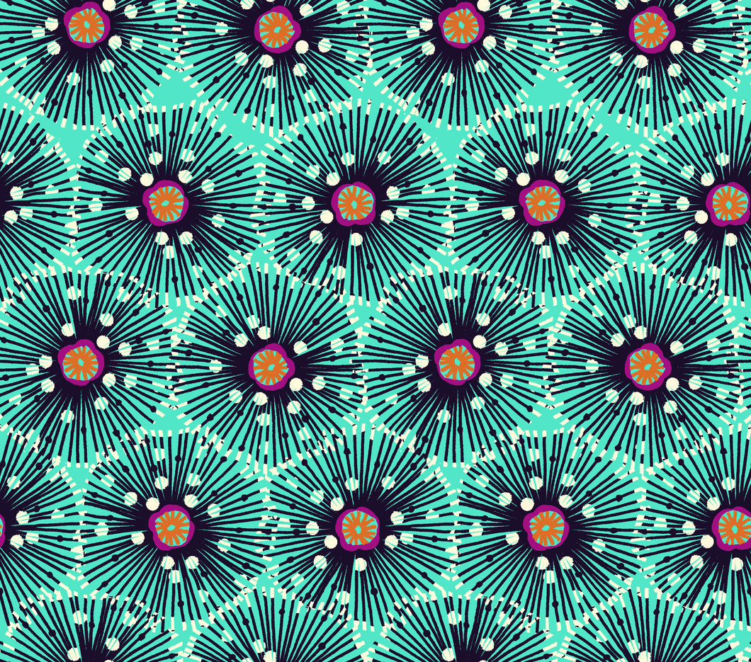 Quilting Cotton - Urchin Aqua - URCH02A