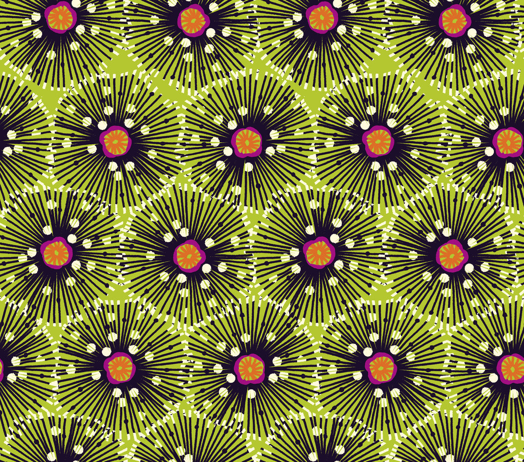 Quilting Cotton - Urchin Lime - URCH04L