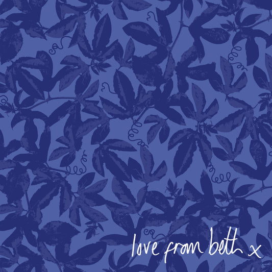Quilting Cotton - Vines Blue - VIN01B
