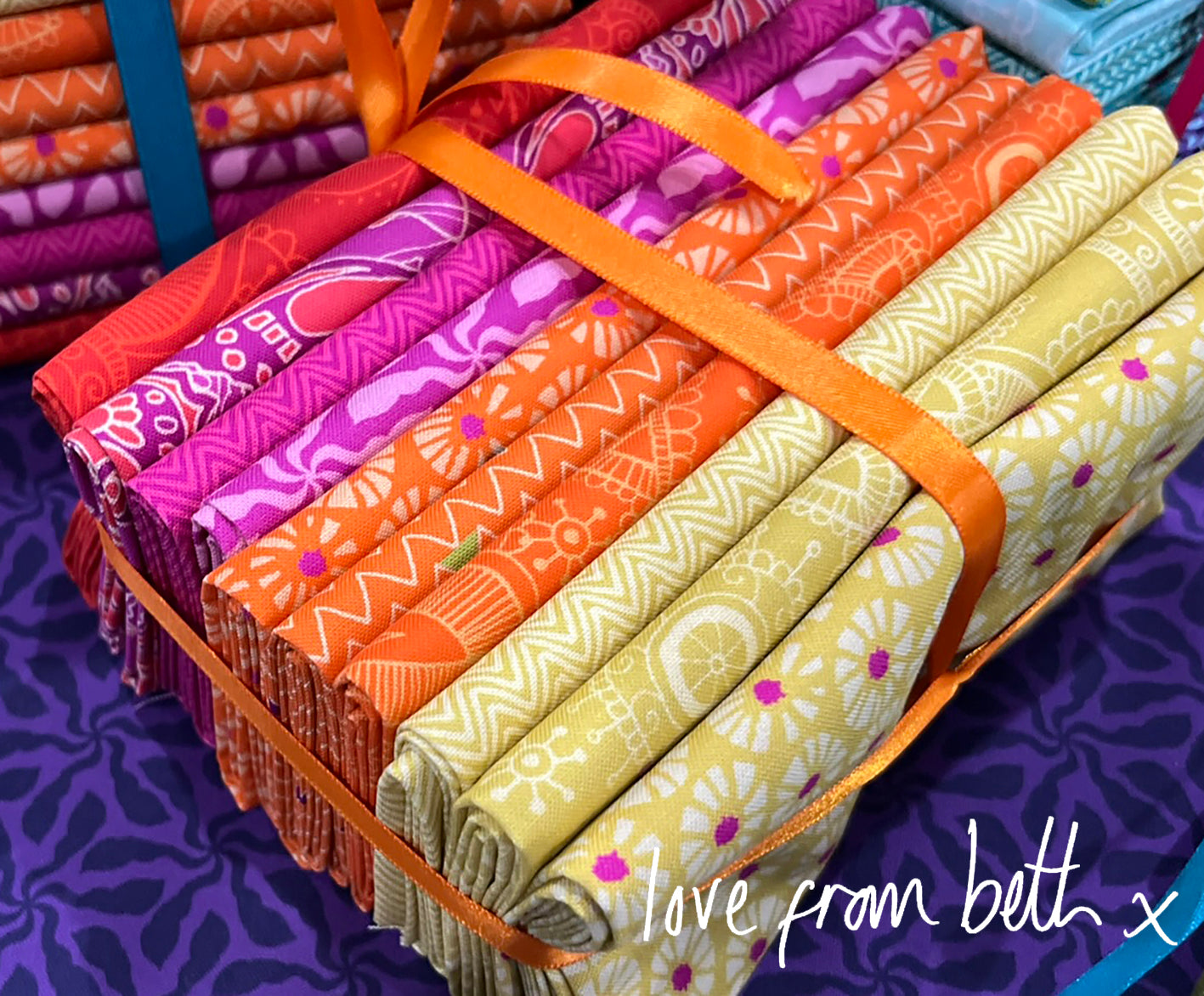 Half Rainbow Bundle - Warm - 10 Fat Quarters