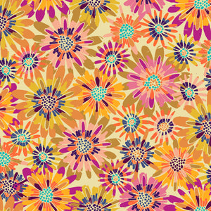 Quilting Cotton - In Bloom - Blooms Yellow BL0102Y