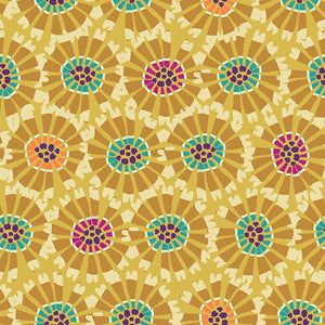 Quilting Cotton - In Bloom - Tiger Flower Yellow - BL0203Y