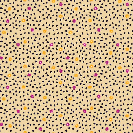 Quilting Cotton - In Bloom - Flower Spot Cream - BL0401C