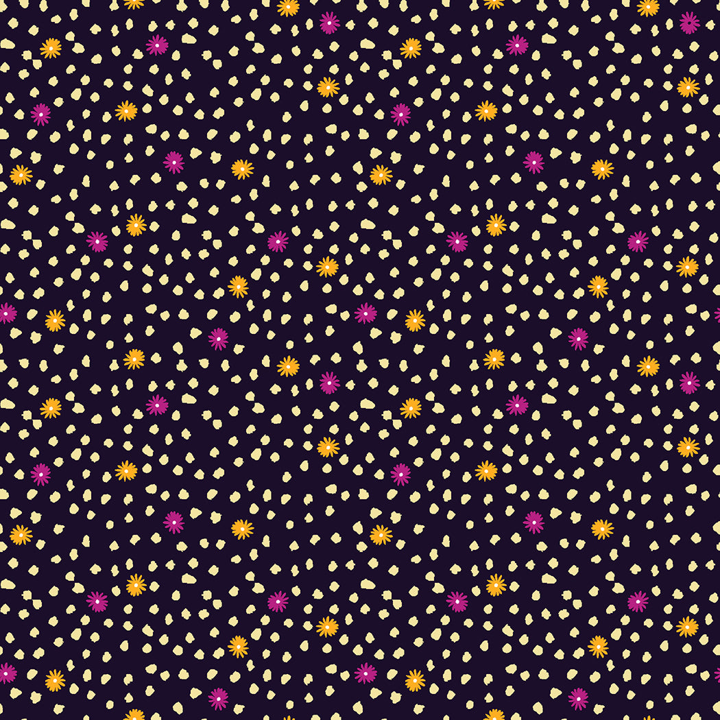 Quilting Cotton - In Bloom - Flower Spot Dark - BL0402D