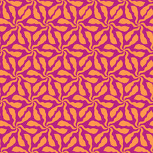 Load image into Gallery viewer, Quilting Cotton - In Bloom - Swirly Whirly Pink Orange - BL0505PO