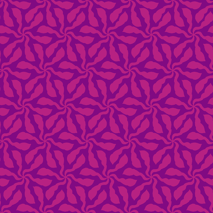 Quilting Cotton - In Bloom - Swirly Whirly Purple Pink - BL0506PP