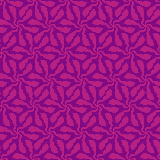 Quilting Cotton - In Bloom - Swirly Whirly Purple Pink - BL0506PP