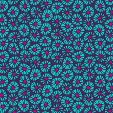 Load image into Gallery viewer, Quilting Cotton - In Bloom - Dials Aqua Pink - BL0603AP