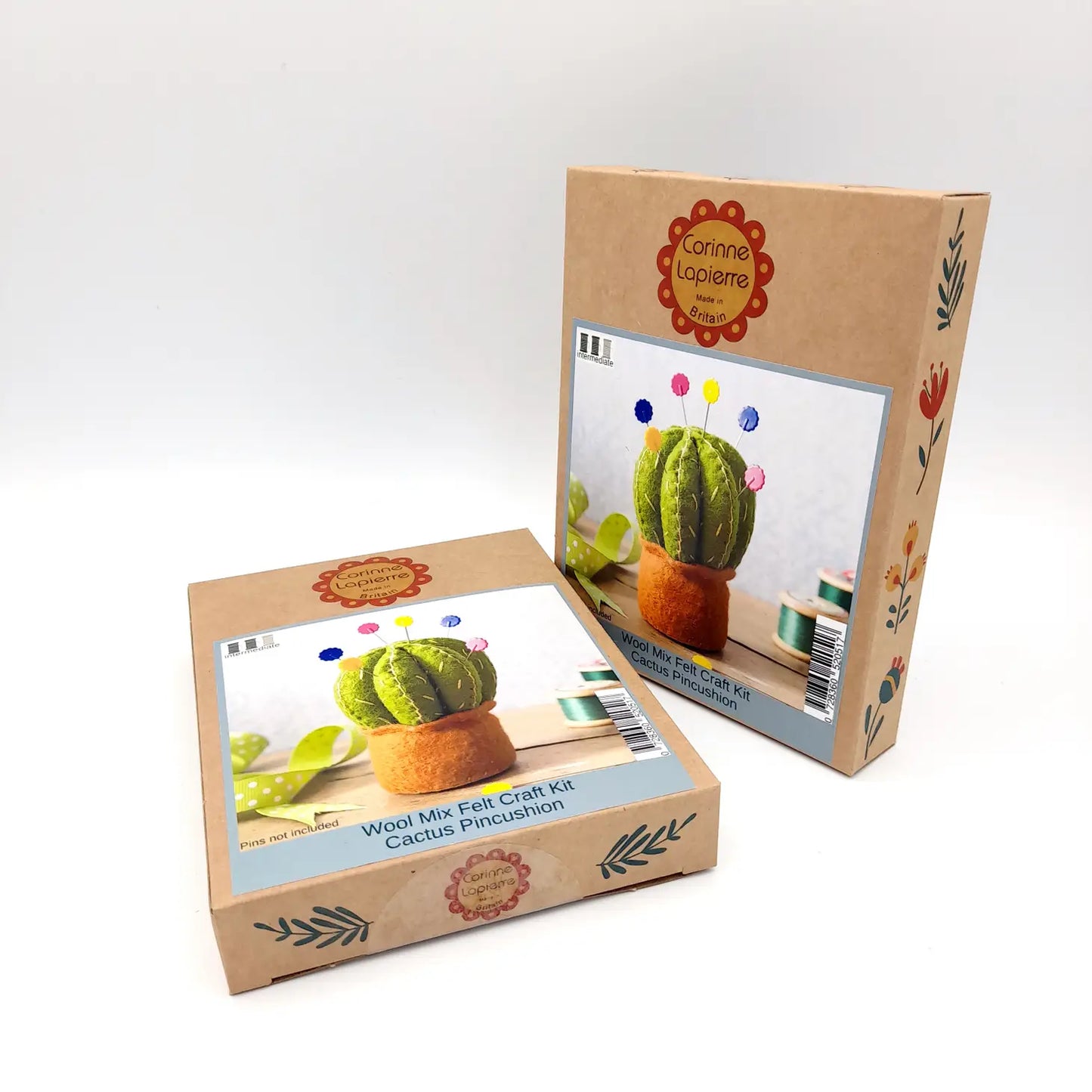 Cactus Pincushion Felt Sewing Kit