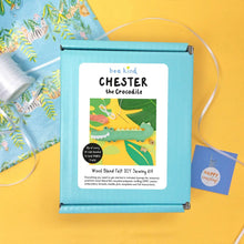 Load image into Gallery viewer, Chester the Crocodile Felt DIY Sewing Kit