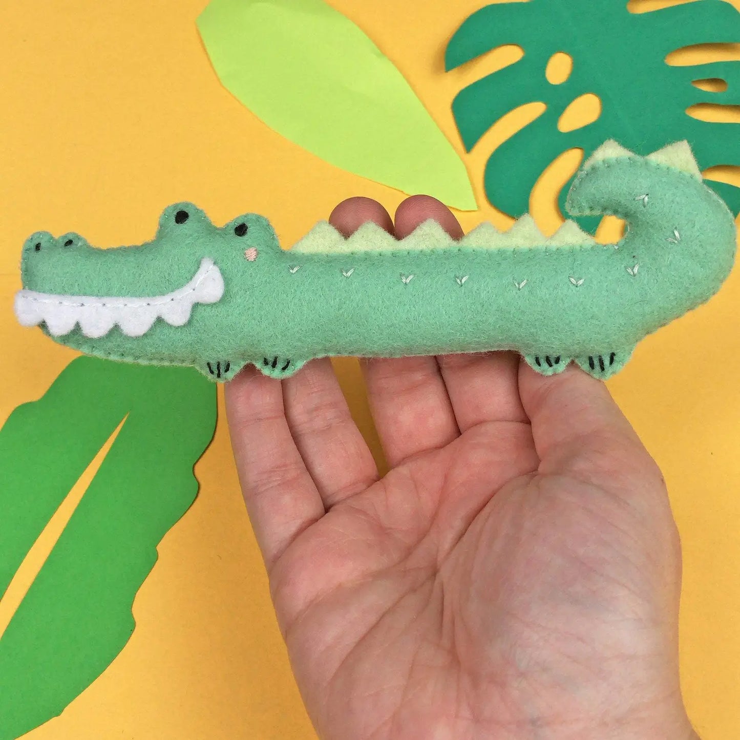 Chester the Crocodile Felt DIY Sewing Kit