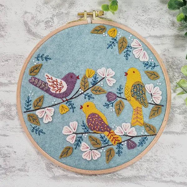 Dawn Chorus Appliqué Hoop Craft Kit