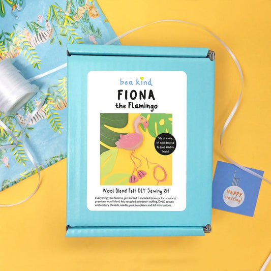 Fiona the Flamingo Felt DIY Sewing Kit