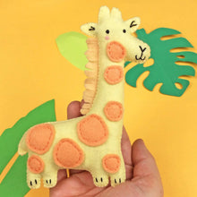 Load image into Gallery viewer, Gloria the Giraffe Felt DIY sewing kit