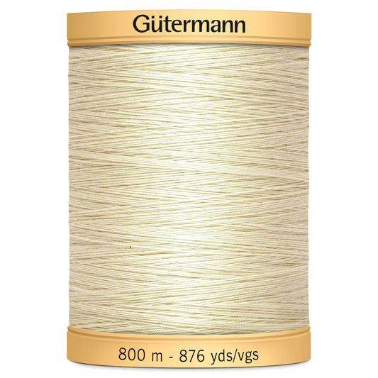 Gutermann Natural Cotton Thread: 800m Cream