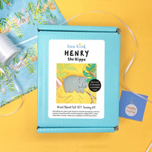 Load image into Gallery viewer, Henry the Hippo Felt DIY Sewing Kit