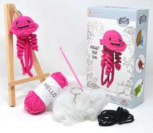 Knitty Critters - Jellyfish Keychain Crochet Kit