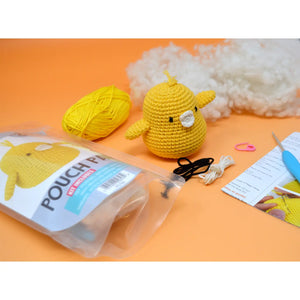 Knitty Critters - Pouch Pals - Colin The Chick Crochet Kit