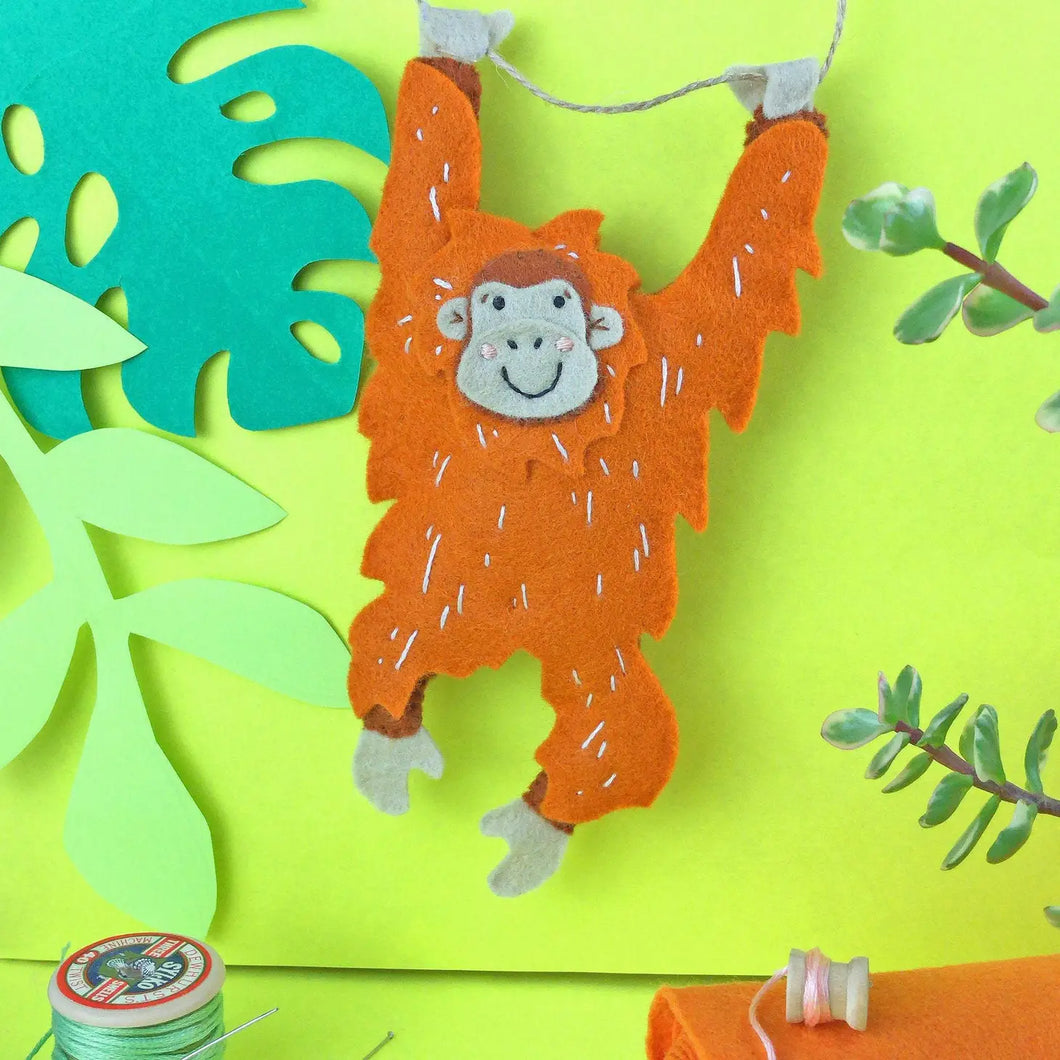 Otis the Orangutan Felt DIY Sewing Kit