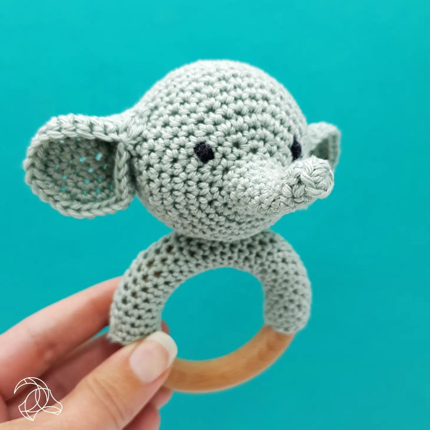 Baby Elephant Rattle Crochet kit - Hardicraft