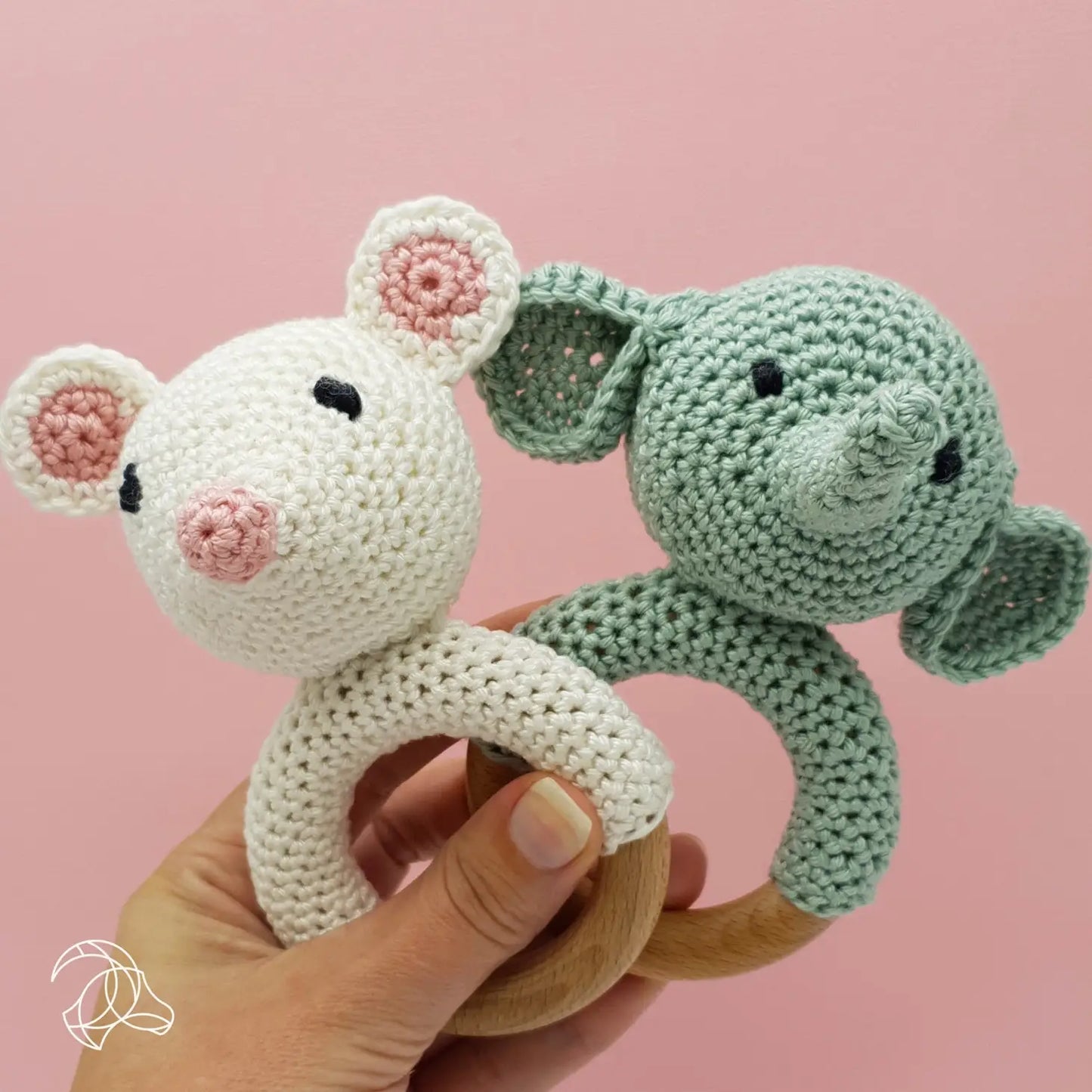 Baby Elephant Rattle Crochet kit - Hardicraft