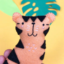Load image into Gallery viewer, Theo the Tiger Felt DIY Sewing Kit
