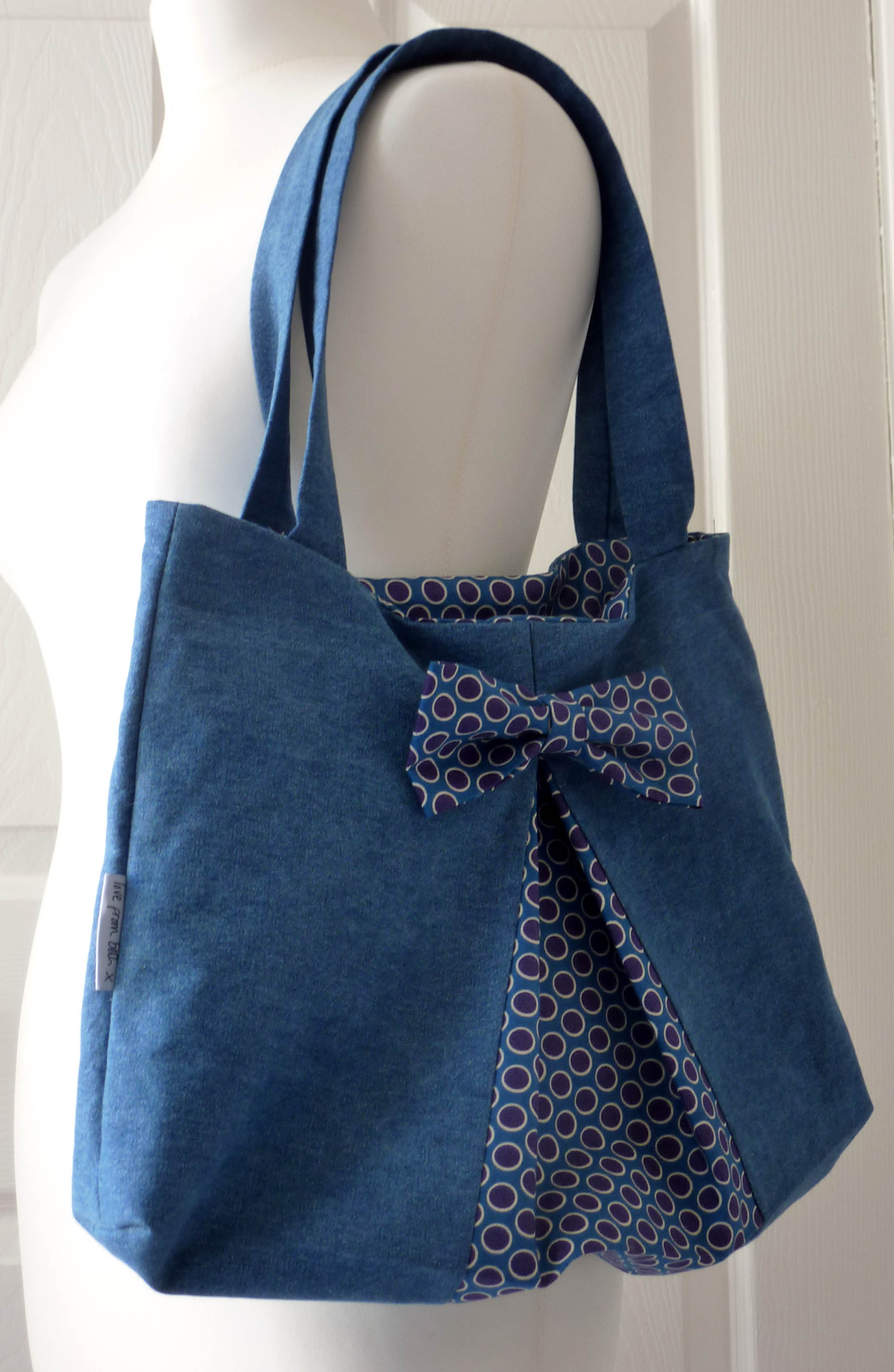 Easy Bow Bag Sewing Pattern PRINTED