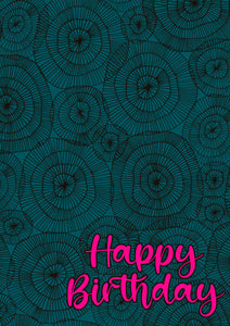 Happy Birthday Card - Cobwebs