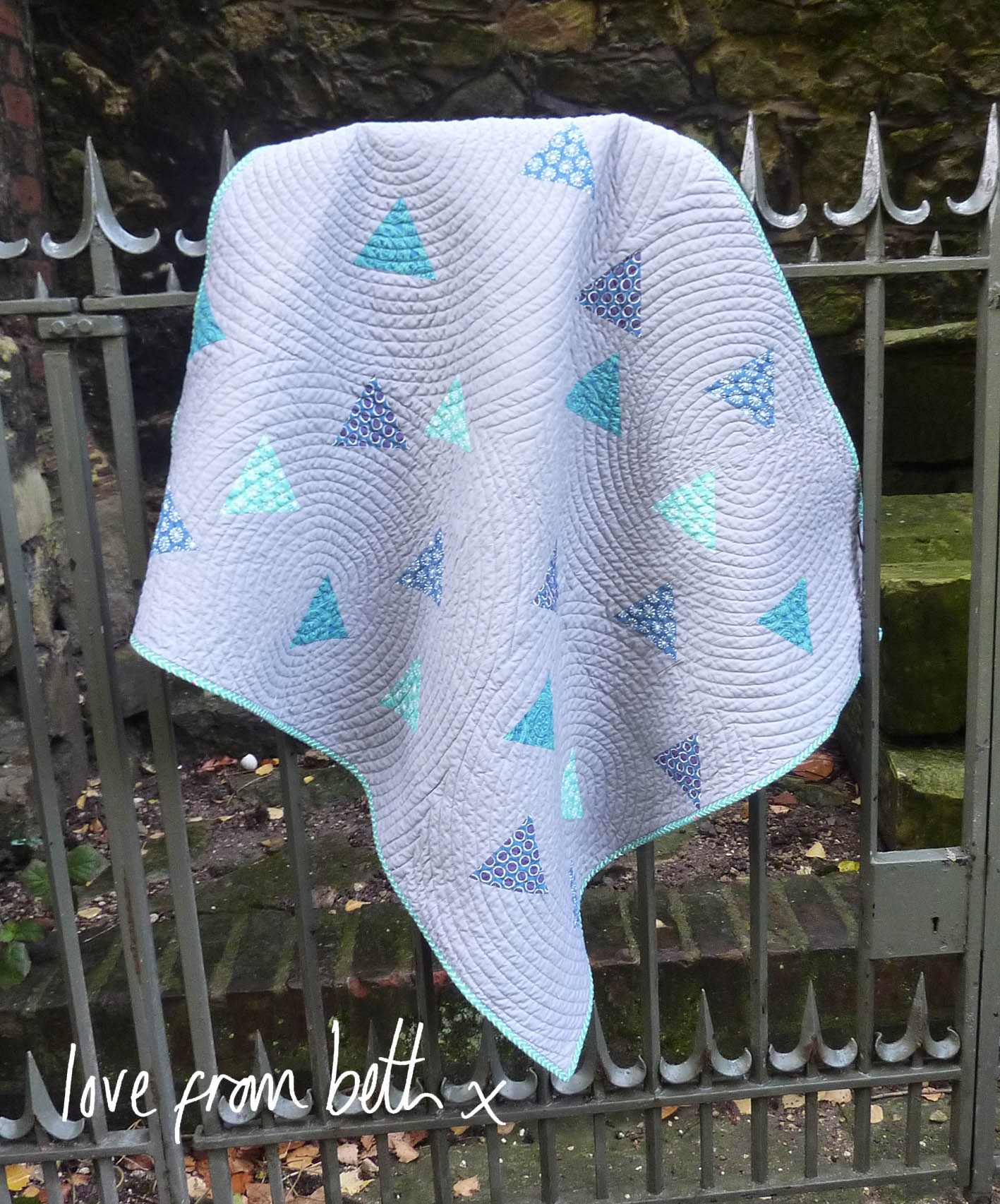 Arrow Drops Baby Quilt Sewing Pattern