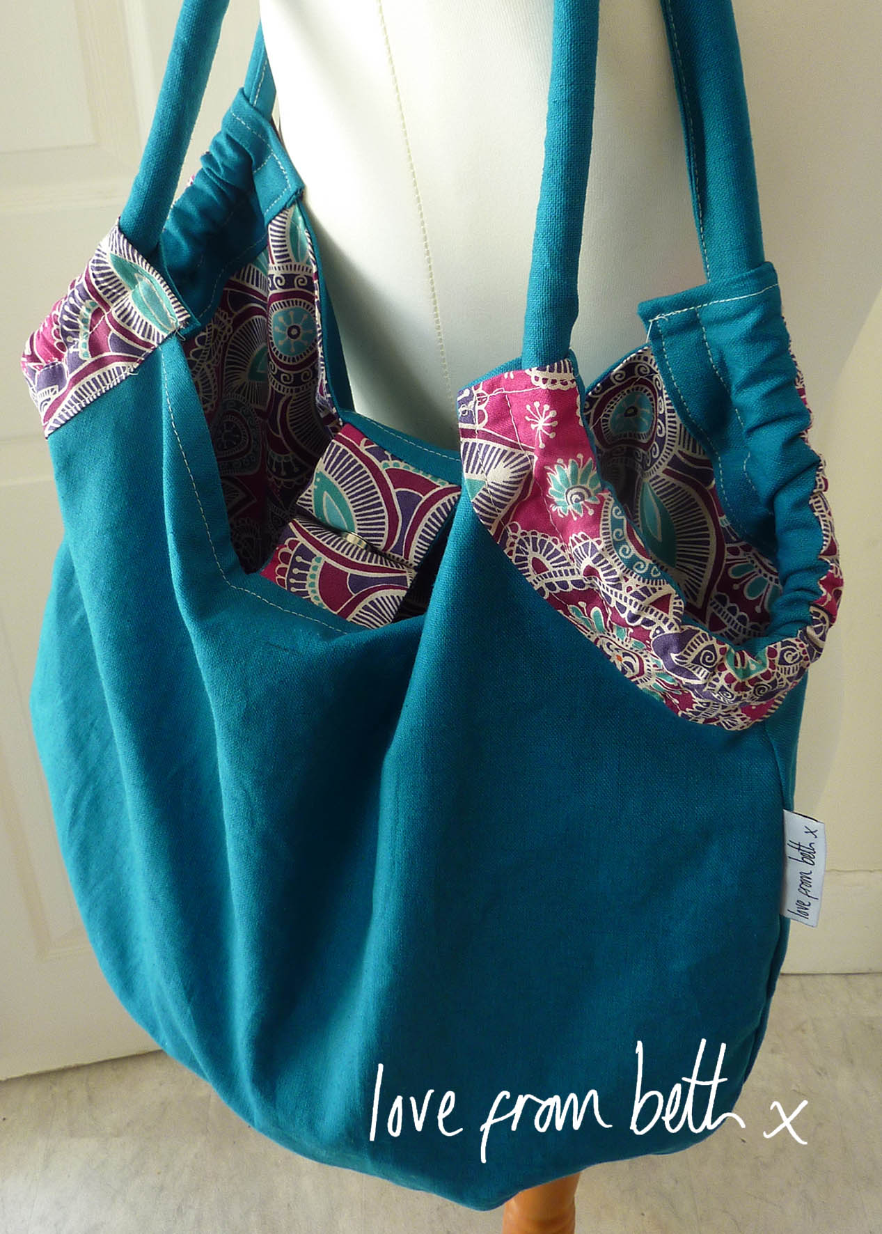 Reversible Shopping Bag Sewing Pattern